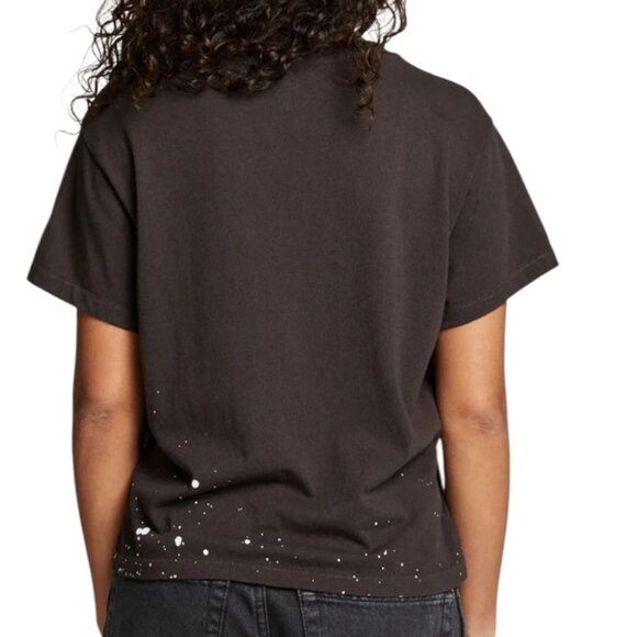 Chaser Womens XS Destroyed Paint Splatter Woodstock Short Sleeve Burnout Tshirt‎ - Picture 2 of 13